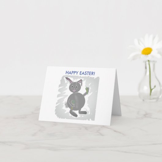 Happy Easter Folded Wenskaart Kaart (Kleine Plant)