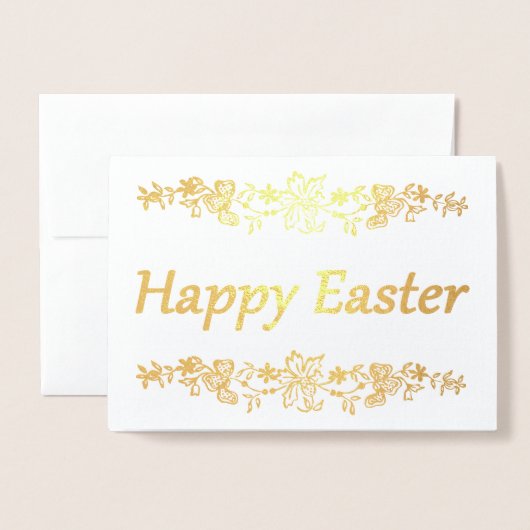 Happy Easter Folie Kaarten (Voorkant met envelop)