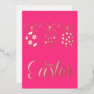 Happy Easter Folie Luxury Decoration Stijlvol Uitnodiging