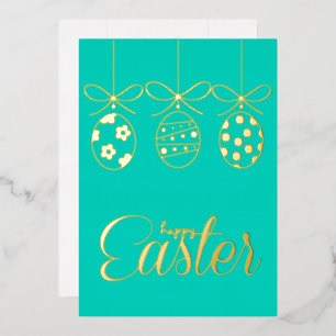Happy Easter Folie Luxury Decoration Stijlvol Uitnodiging