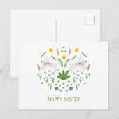 Happy Easter Folk Stale Kaart (Voorkant / Achterkant)
