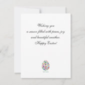 Happy Easter (folklore) aanpasbare flat Kaart (Achterkant)