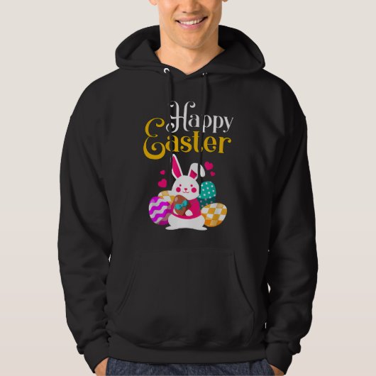 Happy Easter for Girls and Women Easter Hoodie (Voorkant)