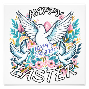 Happy Easter Foto Afdruk