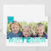 Happy Easter-fotokaarten Feestdagenkaart (Voorkant / Achterkant)