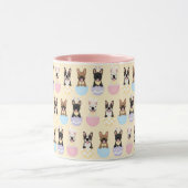 Happy Easter French Bulldog Pattern Mok (Midden)