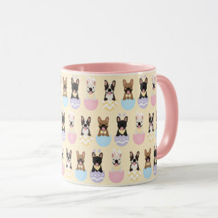 Happy Easter French Bulldog Pattern Mok