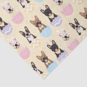 Happy Easter French Bulldog Pattern Tissuepapier (Detail)