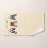 Happy Easter French Bulldogs Bad Handdoek (Handdoek)