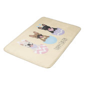 Happy Easter French Bulldogs Badmat (Gekanteld)