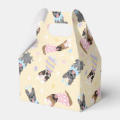 Happy Easter French Bulldogs Bedankdoosjes (Achterkant)