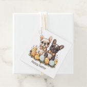 Happy Easter French Bulldogs Bedankjes Labels (In situ)