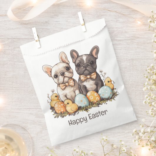 Happy Easter French Bulldogs Bedankzakje (Geknipt)