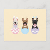 Happy Easter French Bulldogs Briefkaart (Voorkant)