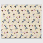Happy Easter French Bulldogs Cadeaupapier (Vlak)