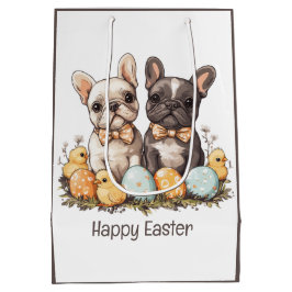 Happy Easter French Bulldogs Medium Cadeauzakje