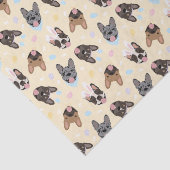 Happy Easter French Bulldogs Tissuepapier (Detail)