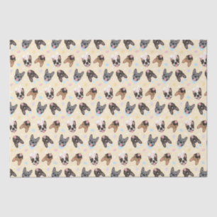 Happy Easter French Bulldogs Tissuepapier