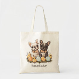 Happy Easter French Bulldogs Tote Bag