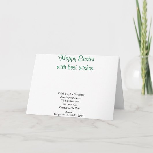 Happy Easter Friend Feestdagen Kaart (Achterkant)