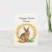 Happy Easter Friend Folded Greeting Card Kaart (Voorkant)