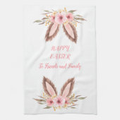 Happy Easter Friends en Family Bunny Ears Kitche Theedoek (Verticaal)