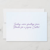 Happy Easter from Florida Pastel Eggs and Bunny Feestdagenkaart (Achterkant)