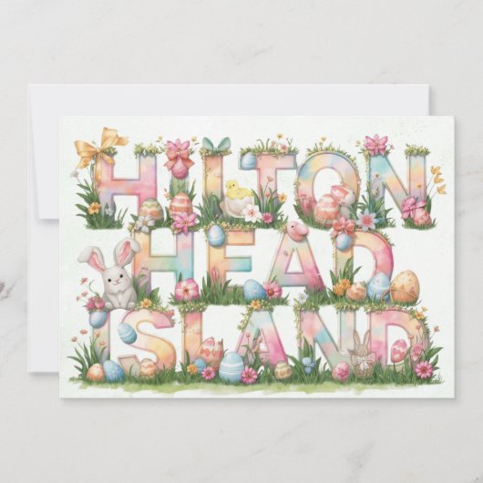 Happy Easter from Hilton Head Island Feestdagenkaart (Voorkant)