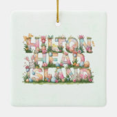 Happy Easter from Hilton Head Island Keramisch Ornament (Achterkant)