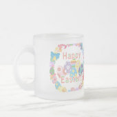 Happy Easter frosted glass mug Matglas Koffiemok (Links)