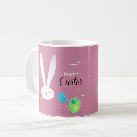 Happy Easter Funny Bunny Koffiemok (Voorkant links)