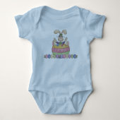 Happy Easter Funny Bunny Romper (Voorkant)