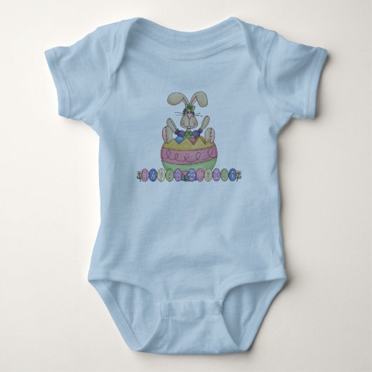 Happy Easter Funny Bunny Romper (Voorkant)