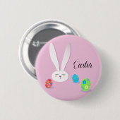 Happy Easter Funny Bunny Ronde Button 5,7 Cm (Voorkant /achterkant)