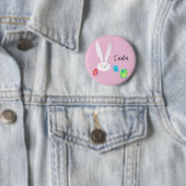 Happy Easter Funny Bunny Ronde Button 5,7 Cm (In situ)