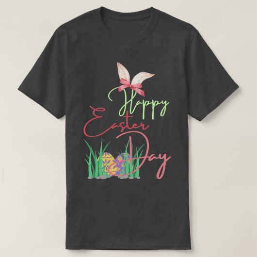 Happy Easter Funny Bunny T-shirt (Design voorkant)