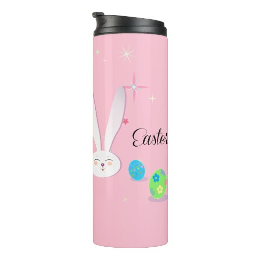 Happy Easter Funny Bunny Thermosbeker (Geroteerd rechts)