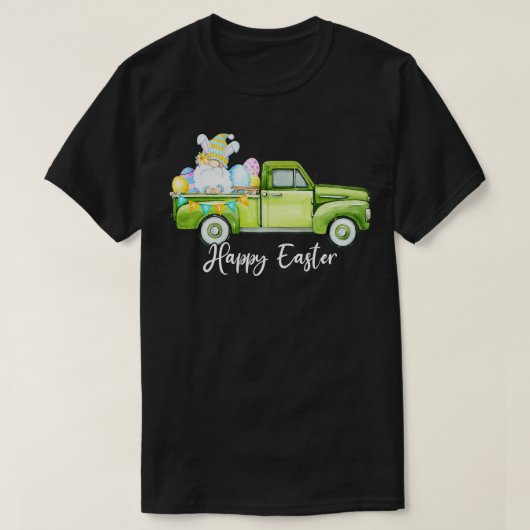 Happy Easter Funny Cute Gnome Bunny Ears Easter Eg T-shirt (Design voorkant)