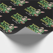 Happy Easter Funny Easter Bunny Design Wietliefheb Cadeaupapier (Hoek)