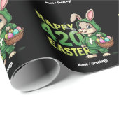 Happy Easter Funny Easter Bunny Design Wietliefheb Cadeaupapier (Rol Hoek)