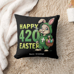 Happy Easter Funny Easter Bunny Design Wietliefheb Kussen
