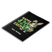 Happy Easter Funny Easter Bunny Design Wietliefheb Notitieboek (Linkerzijde)