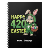 Happy Easter Funny Easter Bunny Design Wietliefheb Notitieboek (Voorkant)