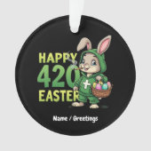 Happy Easter Funny Easter Bunny Design Wietliefheb Ornament (voorkant)