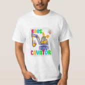 Happy Easter Funny Excavato T-shirt (Voorkant)