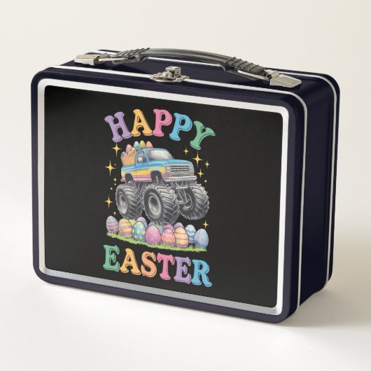 Happy Easter Funny Monster Truck Crush Eggs (Voorkant)
