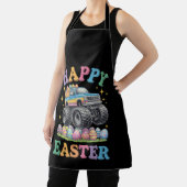 Happy Easter Funny Monster Truck Crush Eggs Schort (Insitu)