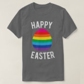 Happy Easter Gay Pride Rainbow Egg Fun T-shirt (Design voorkant)