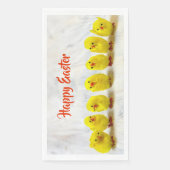 Happy Easter gele leuke kip Servet (Voorkant)