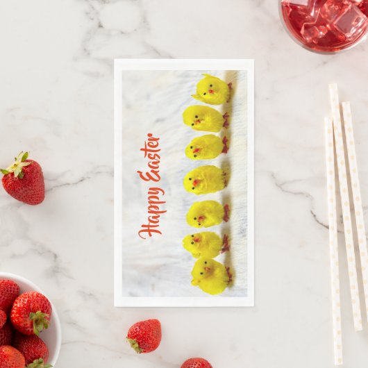 Happy Easter gele leuke kip Servet (Insitu)